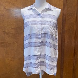 NWT beachlunchlounge sleeveless striped top Small